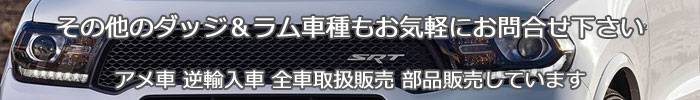 クライスラー車 ダッジブランドの車種はなんでもお問い合わせください。アメ車、逆輸入車、販売買取のトレンドオートへお任せください。